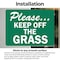 Signmission Please.Keep Off The Grass, 10 in W x Rectangle, Vinyl Decal OS-2PACK-MISC-D-710-L-19506 - alternate 2